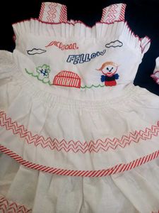 Pure cotton baby pretty frock set