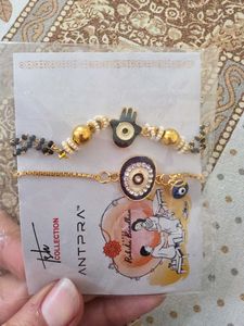 Evil Eye & Hamsa Hand Rakhi Set