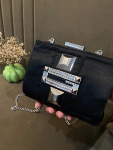 Authentic Guess Black Clutch Bag