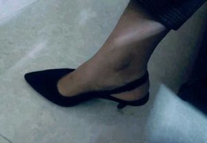 Elegant Black Slingback Heels