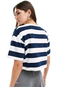 Trendy Striped Crop Top