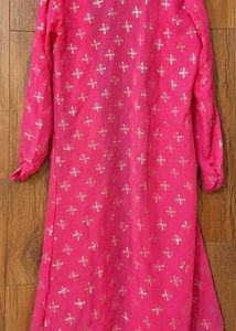 Fashion Dream Girls Pink Georgette Embroidered 3-P