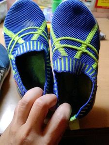 Kids Blue Slip-On Sneakers