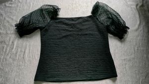 Black Party Wear Top