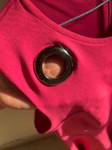 Hot Pink Dress with Ring Detail