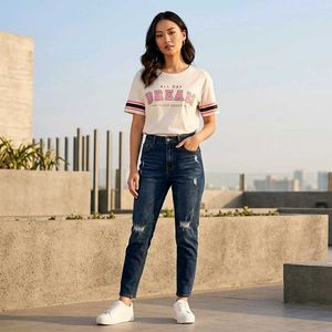 Women’s Casual Round Neck Half Sleeve T-Shirt
