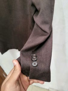 Vintage Brown Double-Breasted Blazer