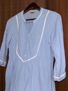 Aurelia Blue Cotton Kurta 🩵