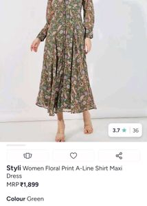 Styli Women Floral Print Maxi Dress
