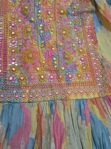 Embroidered Kurta Set with Dupatta &amp; Pants