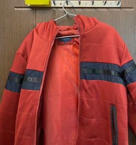 Red Harvard Puffer Jacket