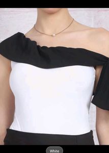Chic Off-Shoulder Ruffled BODYSUIT