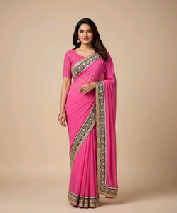 🆕Ready to wear Designer Saree & Blouse