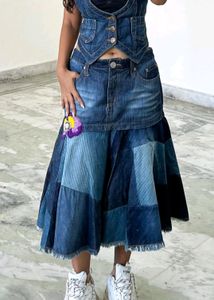 ICE-BERG denim Skirt