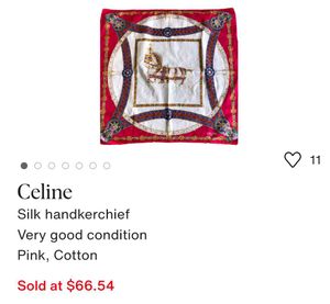 vintage Celine handkerchief bandana