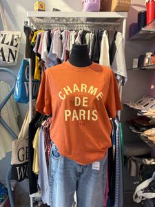 Orange Graphic T-Shirt "Charme De Paris"