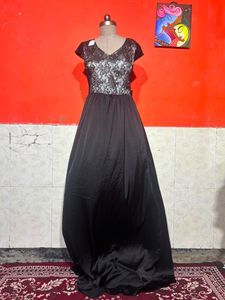 Elegant Black Lace Gown