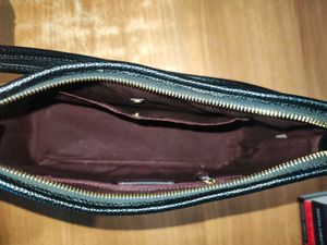 Original Coach Black Pebbled Leather Shoulder Bag