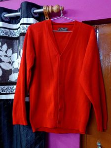 Classic Red Cardigan