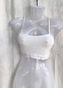 White Butterfly Lace Crop Top