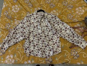 Vintage Floral Bow Neck Shirt