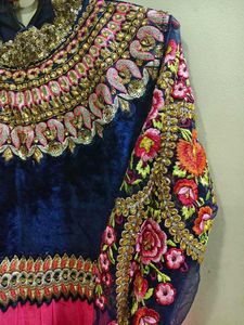 Stunning Pink &amp; Navy Blue Anarkali Suit