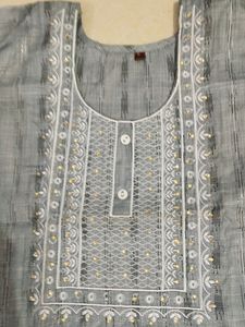 Beautiful Gray Long Kurti...... New Collection