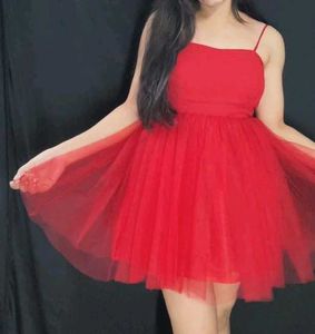 Stunning Red Tulle Dress