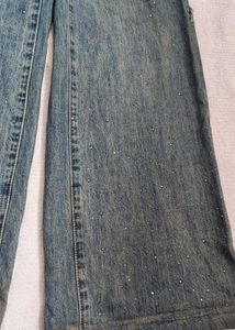 stonn savana Wide Leg Denim Jeans+baggy😋😍