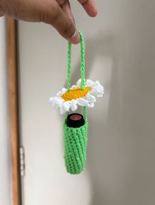 Daisy LipBalm Holder | Handmade Crochet