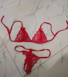 Red ♥️ Thongs And Bikini.. New One
