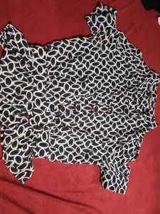 Patterned Button-Down Shirt