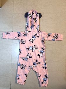 Minnie Mouse Baby Onesie - Pink &amp; Adorable!