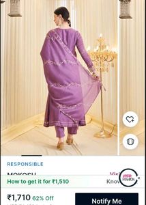 Elegant Purple Kurta Set with Dupatta
