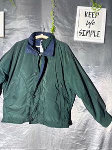 Men's Green Collared Jacket