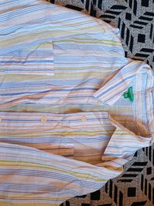 Striped Long Sleeve Button-Up Shirt