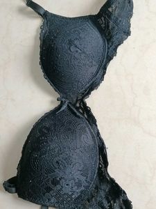 Black Lace Bra and Panty Set