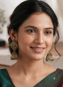 Meenakari Ethnic Jhumka Earrings