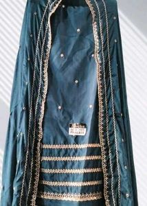 peacock colour suit with dupatta eithu