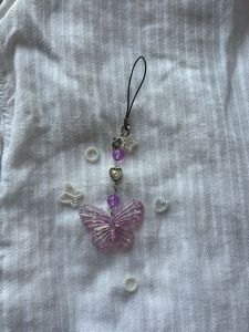 Cute Butterfly Charm Phone Char