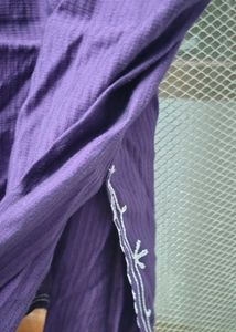 Embroidered Purple Kurta