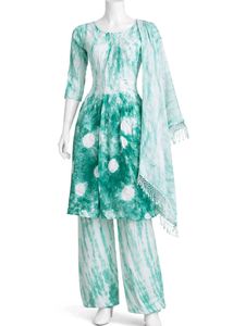 Stylish Tie-Dye Kurta Set with Palazzo