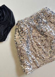 sequin skirt