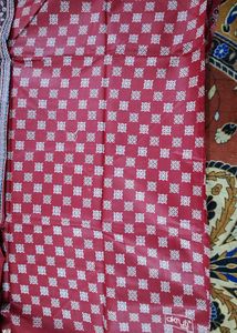 Maroon Floral Print Saree