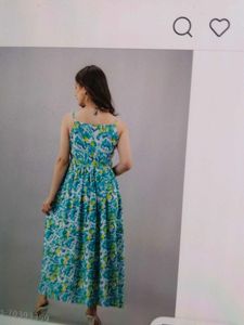 New Boho Floral Print Maxi Dress