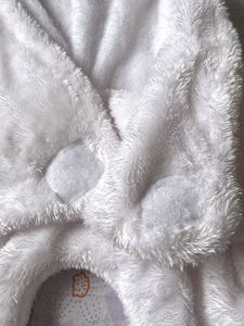 Cozy White Baby Swaddle