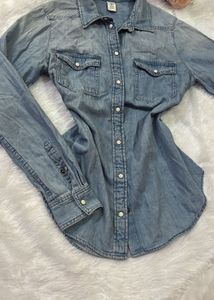Classic Blue Denim Shirt