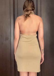 Elegant Backless Mini Dress