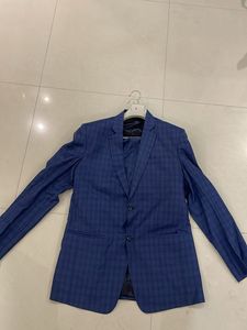 Classic Blue Plaid Suit