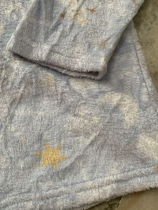 Cozy Blue Flannel Pajama Top